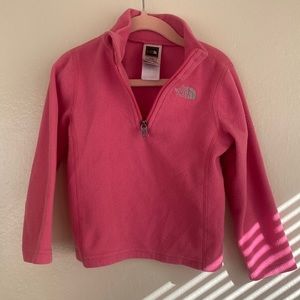The north face pink fleece jacket